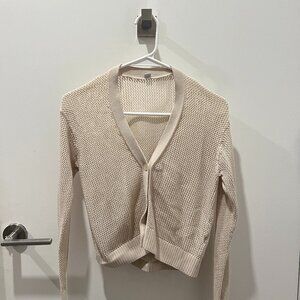 Uniqlo Mesh V-Neck Short Cardigan